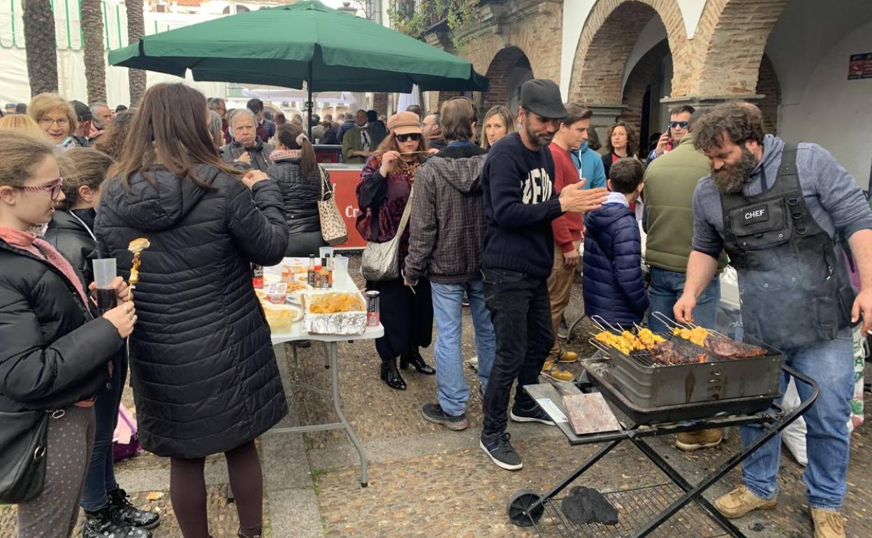 Uno de los grupos participando en la Bacanal 