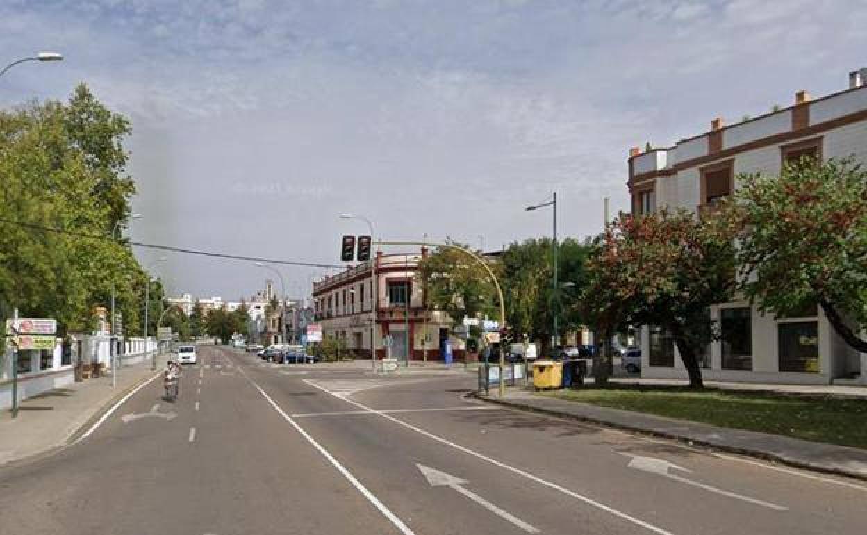 Carretera EX-101 a su paso por Zafra 