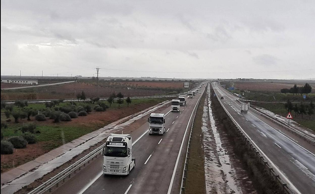 La caravana en la autovía 