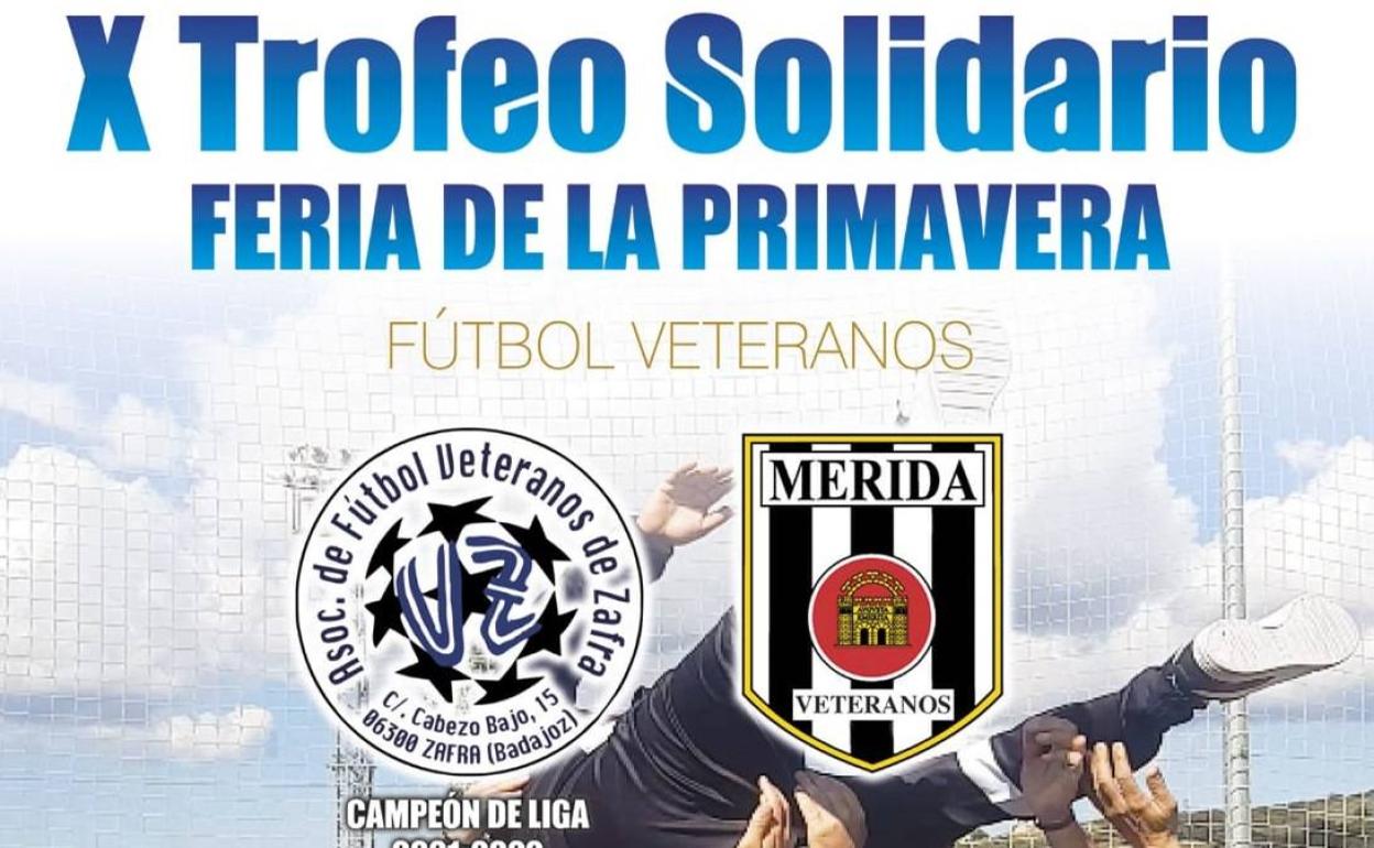 La Asociación de Fútbol Veteranos de Zafra celebran este domingo 27 su Trofeo Solidario Feria de la Primavera a beneficio de Cáritas