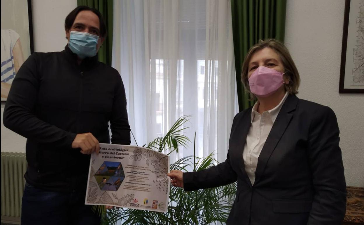 Julián de la Rosa y josefa Moreno en la presentación de la actividad 