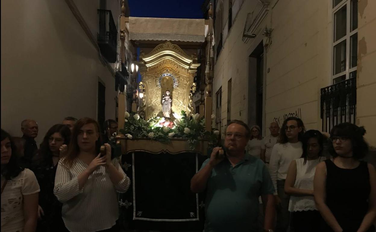 La Esperancita en su procesión de 2019 