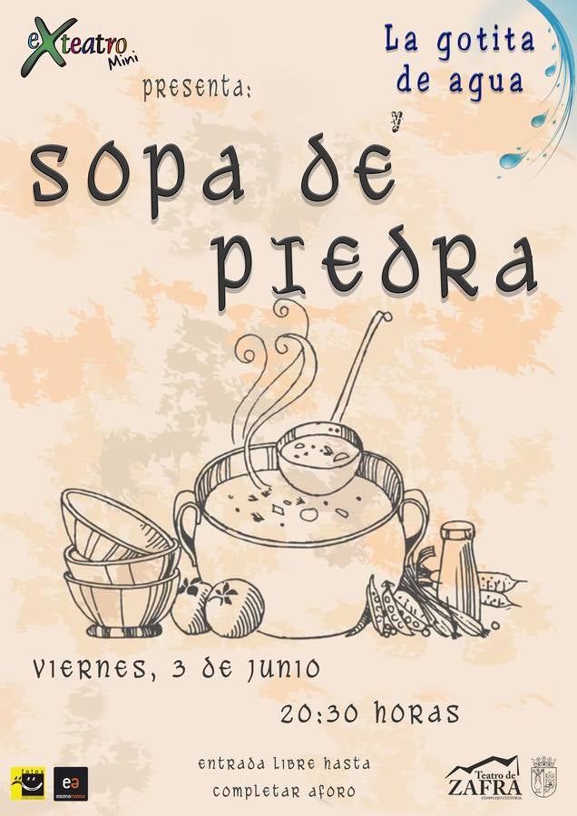 Exteatro mini clausura el curso con 'La gotita de agua' y 'Sopa de piedra'