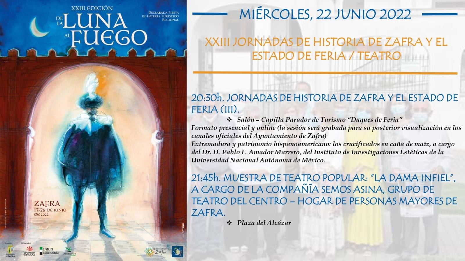 Este miércoles continúa De la Luna al Fuego con las Jornadas de Historia, teatro y la ruta de las almenas