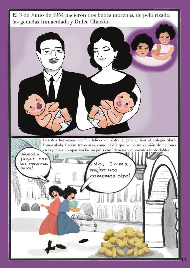 Otra de las páginas del cómic 