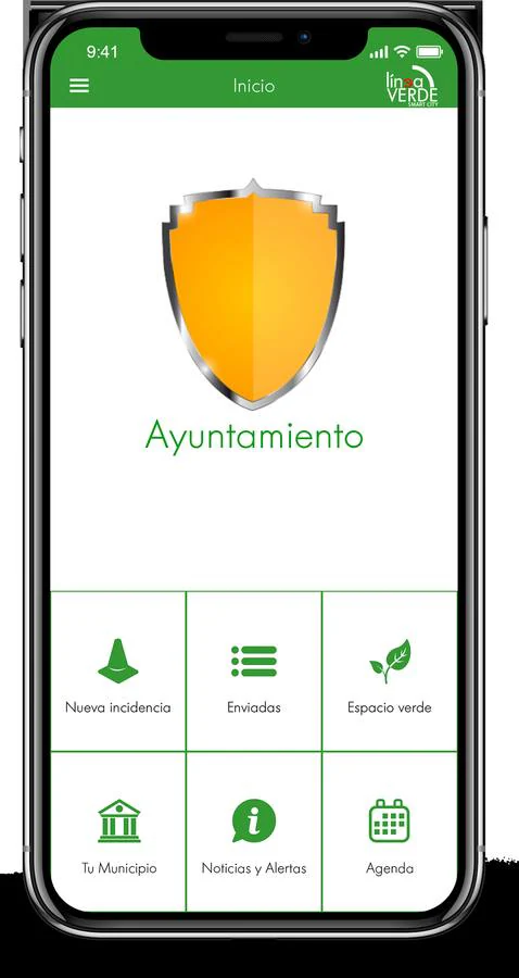 Pantalla de la aplicación 