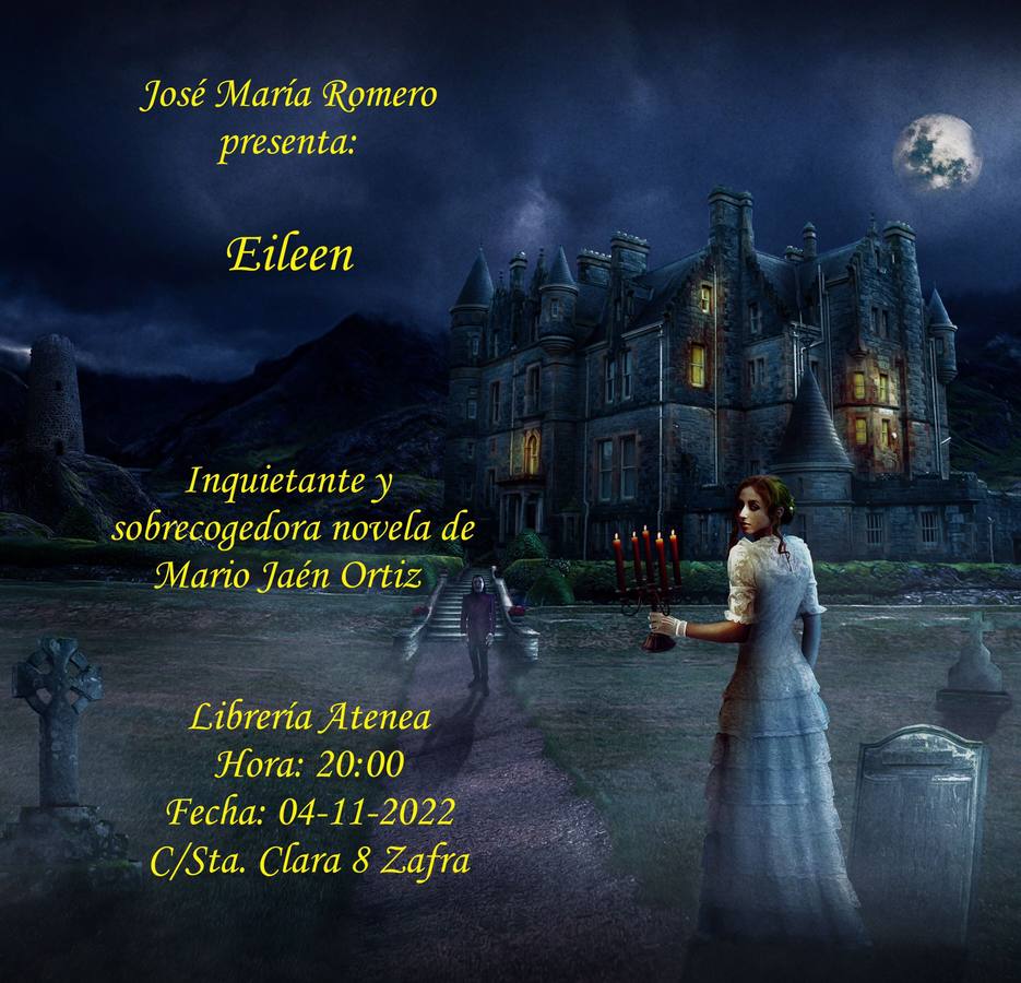 Mario Jaén Ortiz presenta en Zafra su novela 'Eileen'