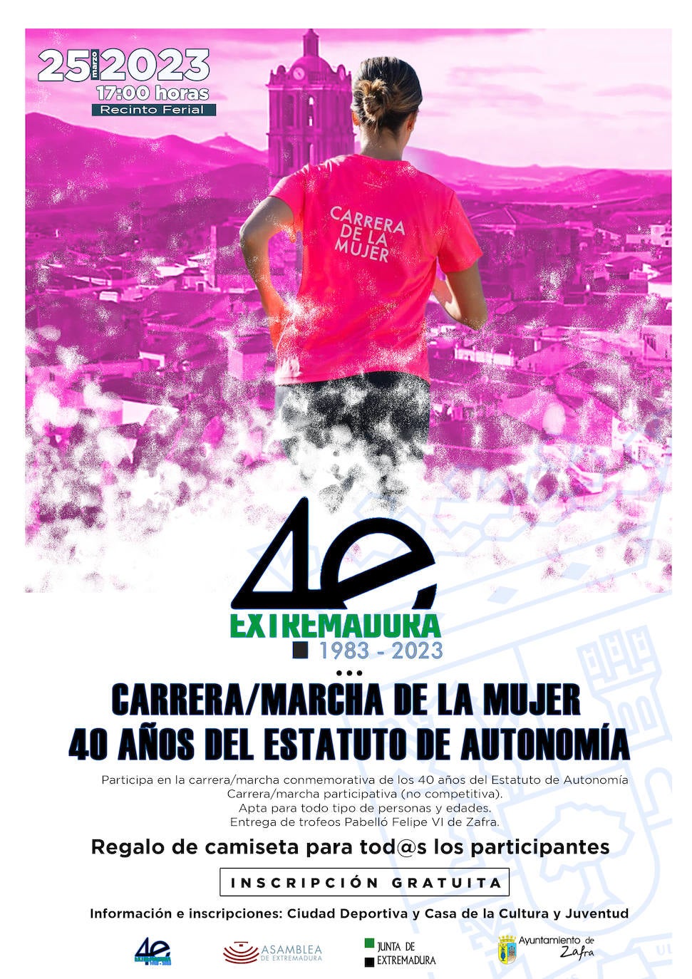 Zafra acogerá una Marcha de la Mujer por los 40 años del Estatuto de Autonomía