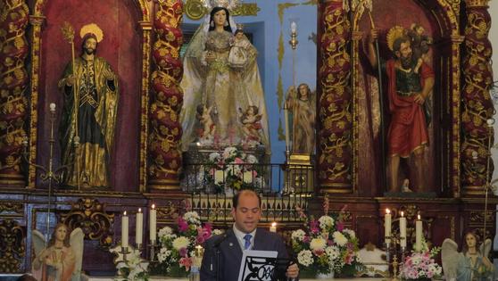 Víctor Galván Tomillo ofreció un pregón a la Virgen de Belén cargado de fe, vivencias personales y emoción