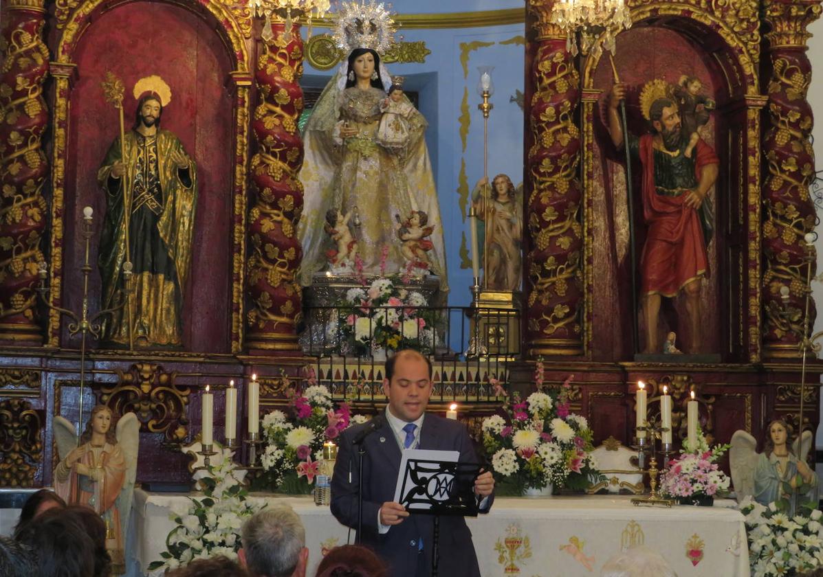 Víctor Galván durante su pregón