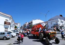 Los peregrinos camino de la pradera