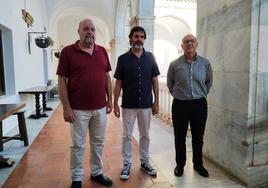 Juan Carlos Rubio y José María Moreno, organizadores y Pedro Martín Baños, ponente