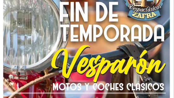 Vespaclásicos Zafra clausura la temporada con una ruta de motos y vehículos clásicos