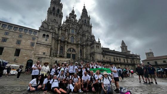 Peregrinos de la Comunidad Parroquial de Zafra realizan el Camino de Santiago