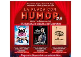 El VI Festival de Teatro La Plaza con Humor 2.0 se traslada al Teatro de Zafra dadas las previsiones climatológicas