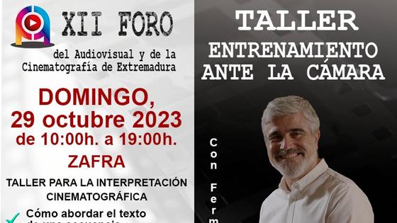El Foro del Audiovisual ofrece un taller de entrenamiento ante la cámara