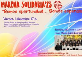 Cáritas vuelve a convocar su marcha solidaria para este viernes por la tarde