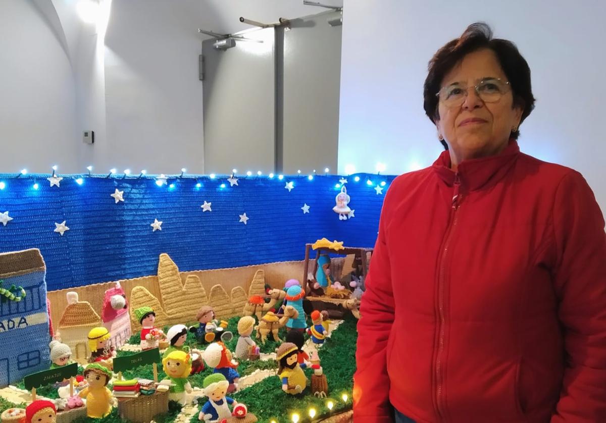 María del Carmen Gallardo, la belenista artesanal del croché