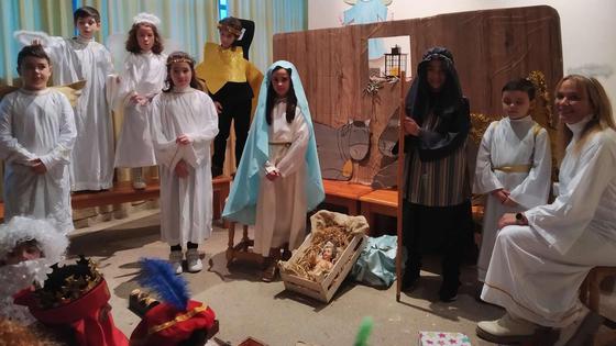 El Belén Viviente de la Comunidad Parroquial volverá a representarse este martes en la Caseta Municipal