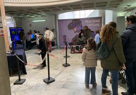 Uno de los espacioss dedicados a la realidad virtual