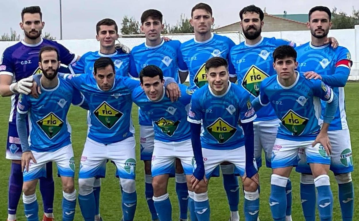 Once inicial del Zafra en el partido ante el Gran Maestre 