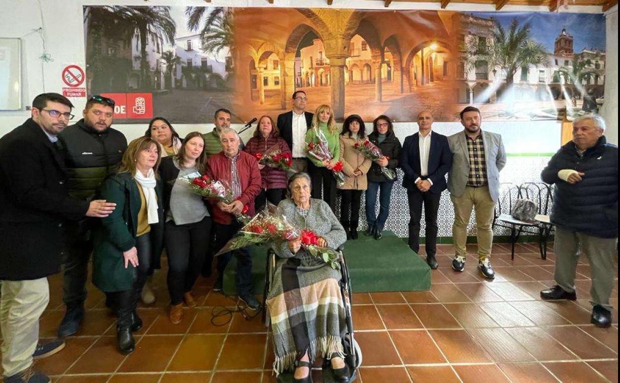 Familiares de los homenajeados durnte el acto 