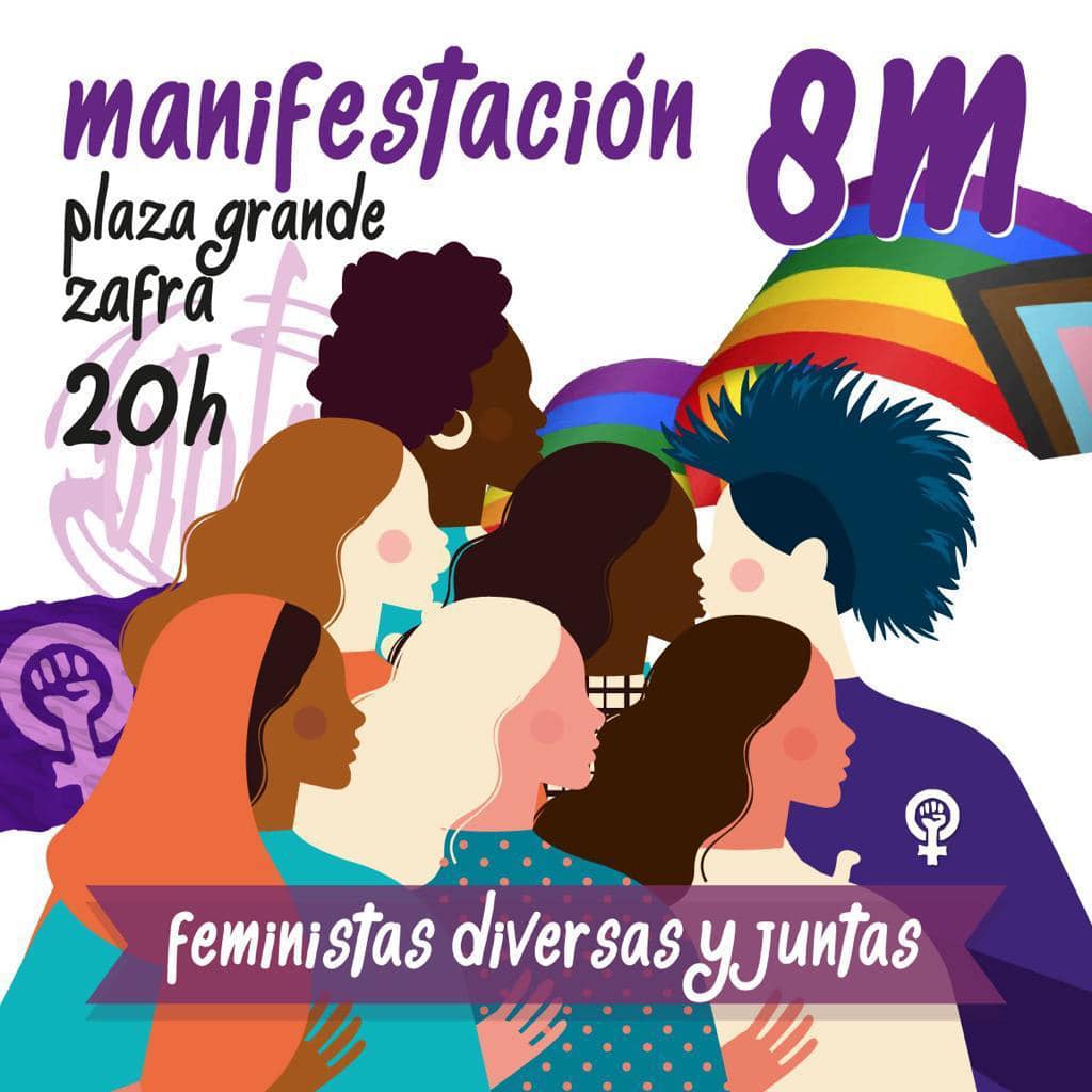Zafra Violeta celebra este miércoles su manifestación por el 8M 