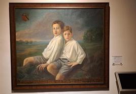 La pintura qye ha sido donada por la asociación al Museo de Santa Clara