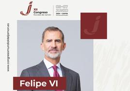 El Rey Felipe VI presidirá el Comité de Honor del XII Congreso Mundial del Jamón en Zafra
