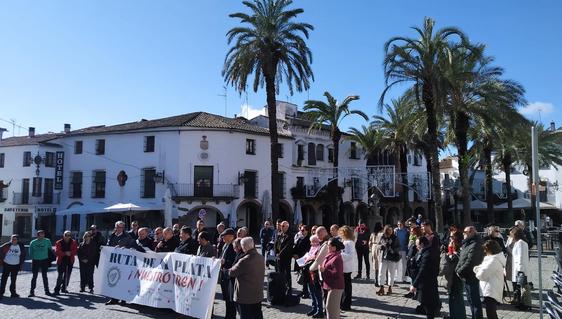 Zafra acogió una de las concentraciones para reivindicar el Tren Ruta de la Plata