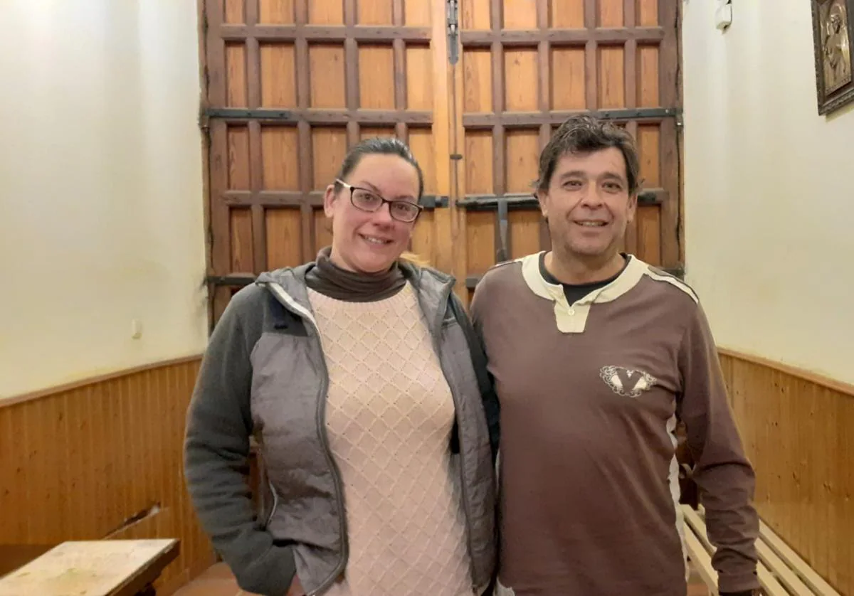 Sandra Bermejo y Juan Manuel Coronado, responsables albergue San Francisco