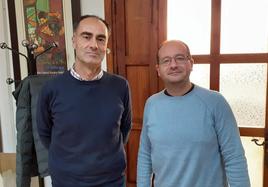 El presidente del CN Maimona,Fernando Sousa, y el concejal de Deportes Javier domingo Jaramillo