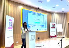 La directora general de Empresa, Celina Pérez Casado, durante su intervención