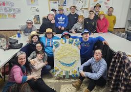 Algunos de los participantes en el taller de Arterapia