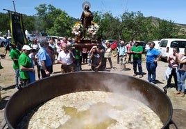 Procesión de San Isidro en 2023 ante la garbanzada