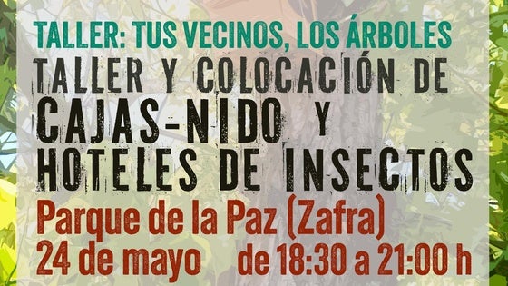 El Parque de la Paz acogerá el 24 de mayo dos talleres de Ecologistas en Acción Zafra