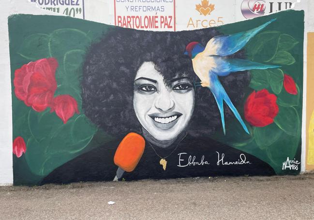 El último mural que ha realizado en Zafra