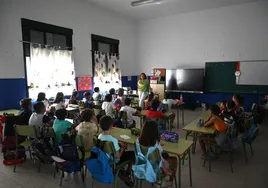 Regreso a las aulas en un colegio zafrense