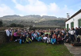 Los participantes en la ruta