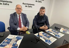 El alcalde y Félix soto en la presentación del evento