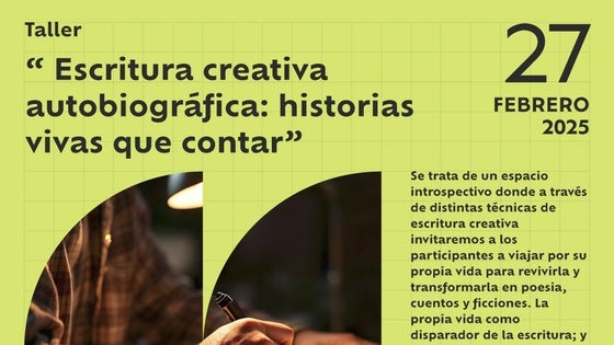 Fundación CB organiza un taller de adultos de Escritura creativa autobiográfica: 'Historias vivas que contar'