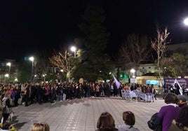 Una de las manifestaciones convocadas por Zafra Violeta