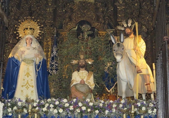 Las tres imágenes titulares de la cofradía