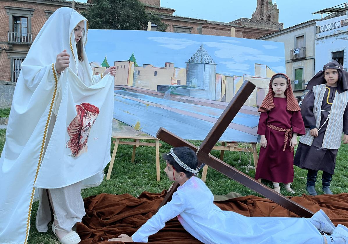 Una de las estaciones del Vía Crucis en 2024