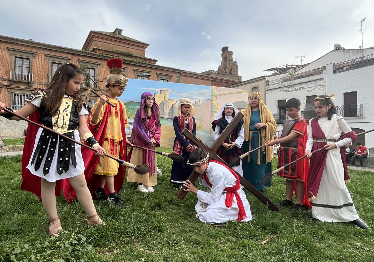 Una de las estaciones del Vía Crucis