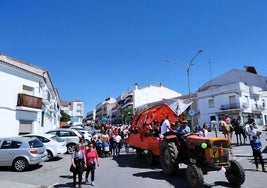Los rimeros durante el Camino en una edición anterior