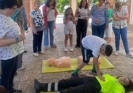 Algunos de lso participantes en el taller
