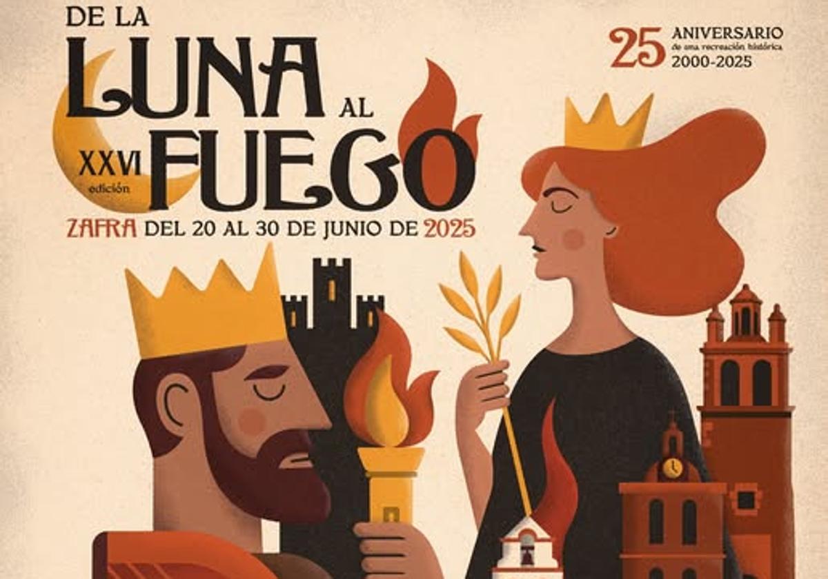 Presentado el cartel de la Festividad De la Luna al Fuego, obra de Jesús Rayego Rogado