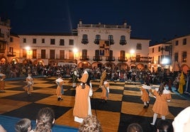 Una escena del Ajedrez viviente en 2024