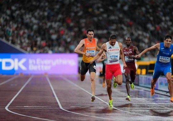El atleta zafrense del Capex finalizaba sexto en la semifinal de los 800 más rápida de las tres